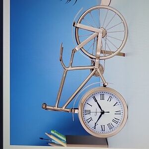 Tulivios bicycle clock office desk bedside table shelf Gold Digital Analog New…
